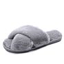 Women House Slippers Faux Fur Warm Shoes Woman Slip on Flats Female Slides Black Pink Cozy Home Furry Slippers