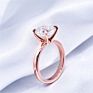 Women Jewelry 925 Sterling Silver Gold Plated Vvs Moissanite Rings Wedding Rings