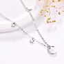 Women Jewelry Necklaces 925 Sterling Silver Moon&Star Moon and Star Necklace