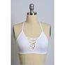 Women Lingerie Bra in Elastic Chest Cross Soft Underwear Ladies