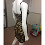 Women Nightclub Leopard Lace Stitching Suspender Dress