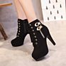 Women plus Size Autumn Ankle Boots Belt Buckle