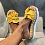 Women Sandals Platform Shoes Women Ladies Bow Slipper Indoor Outdoor Flip-Flops Beach Shoes Female Slippers