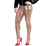 Women Shiny Sequin Slim Leggings Pants Ladies Clubwear Trousers High Waist Leggings Elastic plus Size Trousers