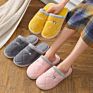 Women Slippers Embroidered Bear Rabbit Hair Couples Floor Slippers Keep Warm Cotton Slippers Furrly Slides for Men