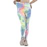 Women Stretch Sport Yoga Casual Fitness Mid Waist Compression Tie Dye Leggings