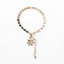 Womens Handmade Boho Multilayers Beaded Flower Charm Jewelry Bracelets