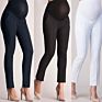 Womens Pregnant Business Slim Elastic Maternity Leggings Pants Trousers