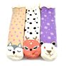 Womens Sherpa Fleece Lining Knit Animal Socks Non Slip Fuzzy Cozy Slipper Socks Fleece-Lined Slipper Socks with Grippers