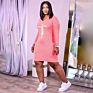 Womens Wholesales V Neck Bodycon Faith Dress Long Sleeve plus Size Women Fall Dresses