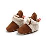 Wonbo Infant Newborn Baby Girls Cotton Shoes Cozy Fleece Booties Non Skid Bottom Newborn Shoes Baby Shoes