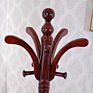 Wooden Coat Rack Free Standing Coat Hat Tree Coat Hanger Holder Stand