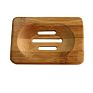 Worldwide Natural Bamboo Wood Soap Dish Storage Holder Bath Shower Plate Bathroom