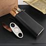 Xifei Modern Travel Leather Cigar Humidor Portable Black Humidors Cigar Cases