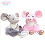 Year of the Rat Mascot Ballet Mouse Toys Stuffed Animals Rat with Dress Annual Gift Plush Toy