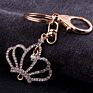 Z004 Mini Queen Crown Keychain Women Silver Rhinestone Keychains Style Car Key Chain