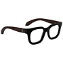 Zeelool Classic Unisex Acetate Rectangle Square Black Wood Frame Temple Spring Hinge Eyeglasses Frame