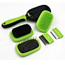 Zmaker 5 in 1 Pet Grooming Kit Detachable Double Sided Dog & Cat Brush Set for Pet Hair Removes