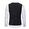Ztm10 Men Office Wear Striped Slim Fit V Collar Vests Designs