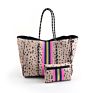 Neoprene Beach Tote Bag Women Shopping Bag Light and Soft Fabric Extra Large Capacity Eco-Friendly Single Shoulder Bag