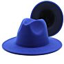 Polyester Cotton Vegan Material Two Tone 60 Colour Fedorahat Fedora Hat for Women Men Party Show Music Festival Dress