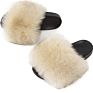 Ladies Vegan Faux Fur Slippers, Little Girls Faux Fur Slippers, Popular Faux Fur Slippers