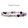 Women Crystals Healing Real Amethyst Stones Beaded Bracelt