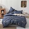 Luxury Printed Pillow Case Bed Sheet and Quilting Comforter Sets Quilt Bedding 4 Piece