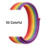 Qiman Nylon Iwatch Band Replacement Strap Nylon Loop Watch Band for Apple Watch Fabric Nylon Strap for Iwatch 7/6/5
