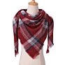 Newest Triangle Scarf for Women Plaid Shawl Cashmere Scarves Bufanda Blanket &Dropshipping