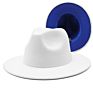 Polyester Cotton Vegan Material Two Tone 60 Colour Fedorahat Fedora Hat for Women Men Party Show Music Festival Dress