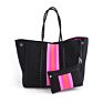 Neoprene Beach Tote Bag Women Shopping Bag Light and Soft Fabric Extra Large Capacity Eco-Friendly Single Shoulder Bag