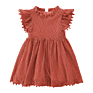 1-7 Princess Girl's Boutique Knitted Floral Cotton Kids Pink White Lace Dresses Ruffle Girl Dress