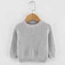 100% Cotton Chunky Brown Knitted Newborn Baby Jumper Sweater Kids Pullover Baby Sweaters