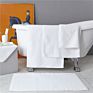 100% Cotton Eco-Friendly White Plain Bath Mat