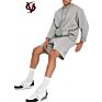 100% Cotton Heavyweight Jogger Sweat Short Oversized Jersey Men's Shorts in Gray