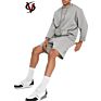 100% Cotton Heavyweight Jogger Sweat Short Oversized Jersey Men's Shorts in Gray