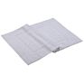 100% Cotton White Jacquard Hotel Bathroom Door Floor Bath Mat with Logo