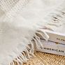 100% Cotton Woven White Blanket for Wall Tapestries and Sofa Blankets