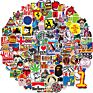 100% Waterproof Pvc Cool Cartoon Window Sticker Pack Vinyl Kawaii Sticker for Decorate Laptop Water Bottles