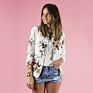 10 Colors Floral Print Spring Women's Bomber Jackets plus Size Short Female Coat Zipper Outwear Long Sleeve Womens Jacket