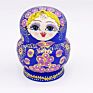 10Pcs Flower Russian Matryoshka Nesting Dolls for Kids Seller Dolls Hand Painted Wooden Toys Birthday Gifts