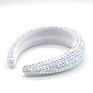 13 Multicolor 45Mm Wide Sponge Crystal Hair Bands Padded Hair Hoop Rhinestone Headbands for Girls Women