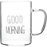 13 Oz Borosilicate Breakfast Mugs Glass Coffee Mug
