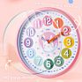 14 Inch Kids Colorful Cartoon Plastic Wall Clock for Educational Learning Time