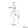 14G Snake Belly Button Piercing Stainless Steel Navel Ring