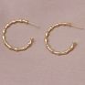 14K Gold Plated Bamboo Earrings Diy Personalize Earrings Supplies Findings for Jewelry Making Supply