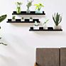 16 Inch Black Floating Shelves Set of 3 Picture Ledge Wall Mount Shelf for Bedroom Living Room Office Kitchen