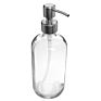 16 Oz Hand Liquid Soap Dispenser Boston Glass Bottles with Stainless Steel Pump