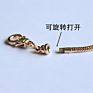 18K Gold Plated Adjustable Multiple Models European Charm Bracelet Simple Snake Chain Diy Charm Bracelet for Women and Men